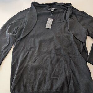 White House Black Market women's small scalloped top NWT (3/4 sleeve)